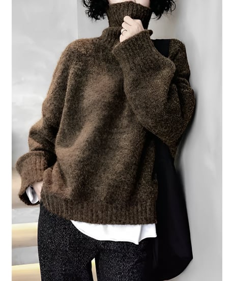 volume turtle knit / 2color　hm1875