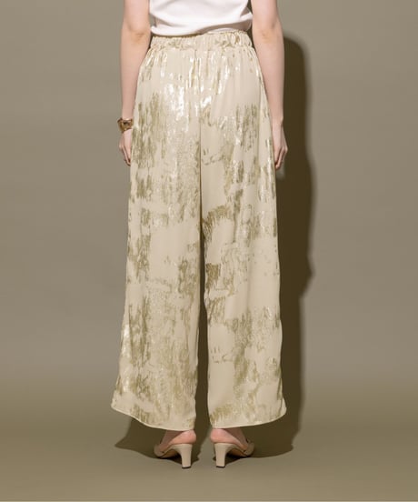 metallic wide pants / 2color　hm1595