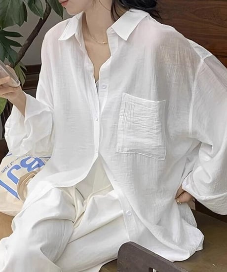 tencel washer shirts / 2color　hm2495