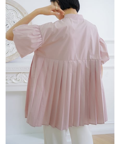 pleated tunic shirt / 5color　hm2961
