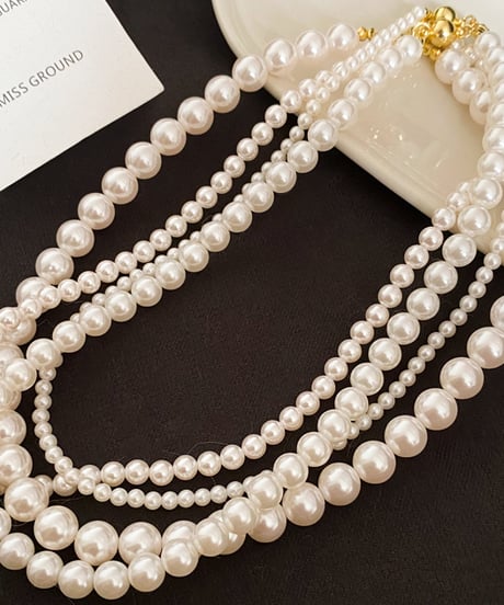 elegant pearl necklace　hm2121