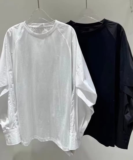 tucked sleeve pullover / 2color　hm2024