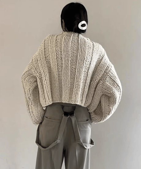 《即納》wide rib knit / 2color　hm1832