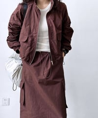 zip blouson & skirt / 2color　hm2016