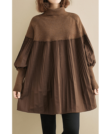 pleated docking tunic / 2color　hm2656