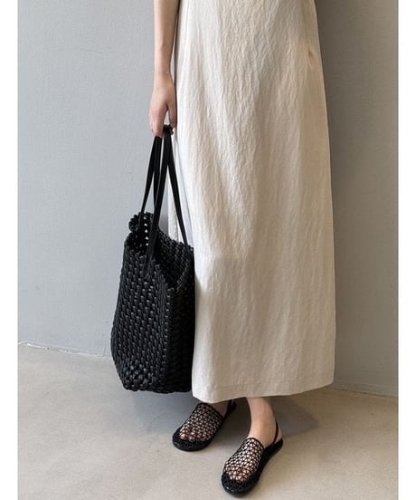 back tie jumperskirt / 2color　hm2281