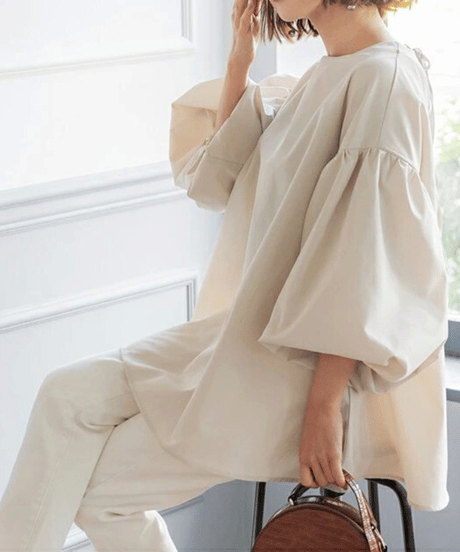 volume sleeve top / 7color　hm2952