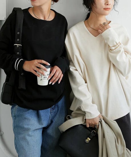 boat neck pullover / 5color　hm2638