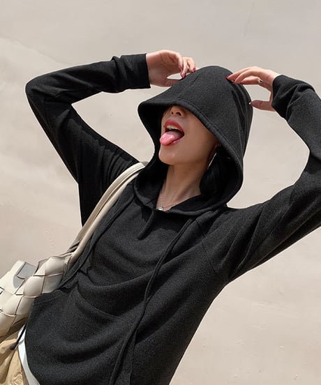 hoodie sweat top / 2color　hm1007