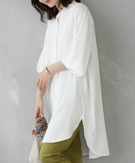 band collar shirt / 5color　hm2884