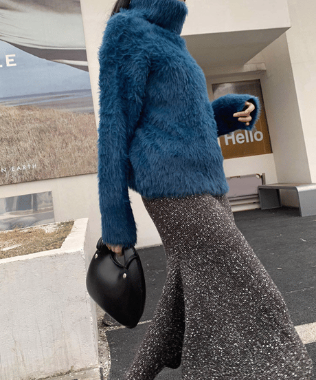 shaggy knit pullover / 3color　hm1893