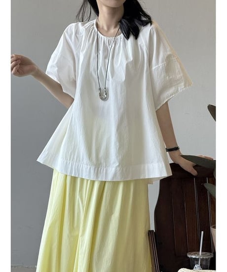 back open blouse / 2color　hm2296