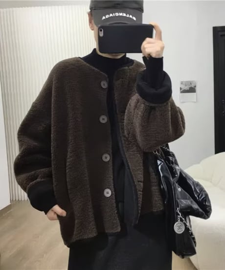 reversible boa blouson / 3color　hm2715