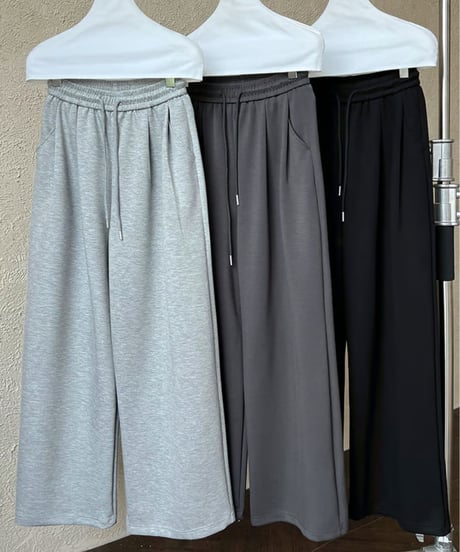 soft wide sweatpants / 3color　hm2065