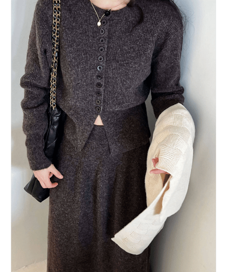 ribbed knit set-up / 3color　hm2755