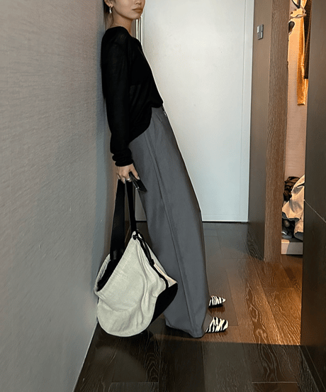 wide leg loose pants / 2color　hm1689