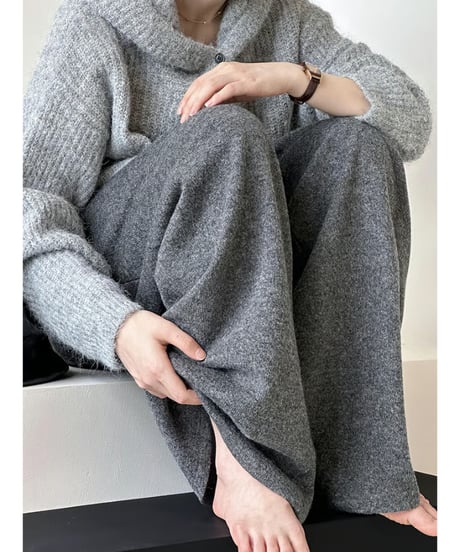 wide leg knit pants / 3color　hm2735