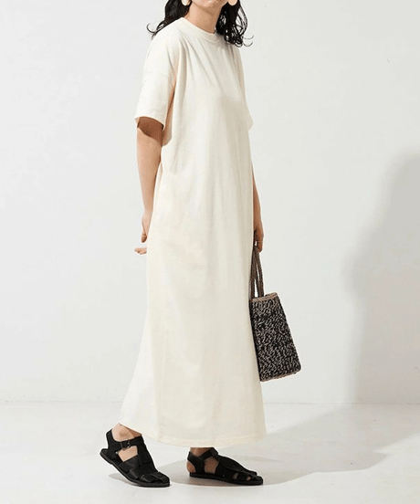 loose cotton dress / 7color　hm2927