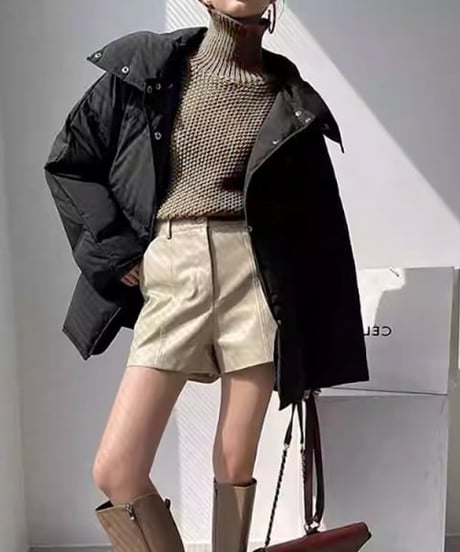 waffle long cuff knit / 3color　hm1807