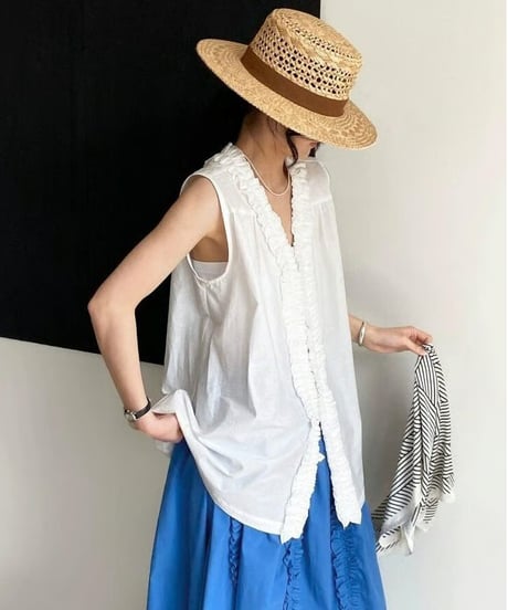 v-neck sleeveless top / 2color　hm2439
