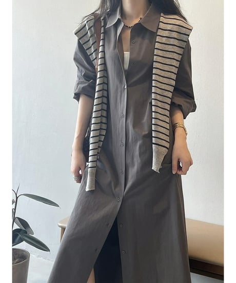 light split dress / 3color　hm2536