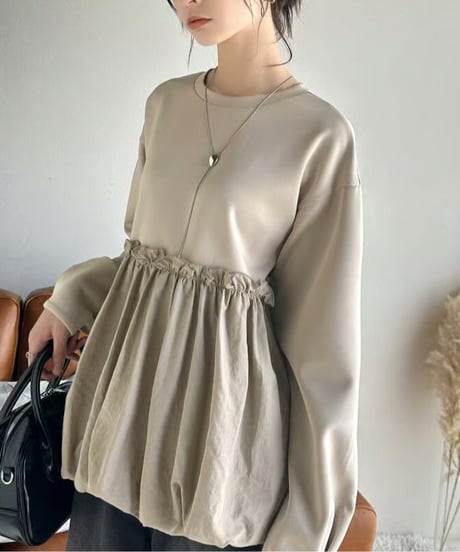 docking peplum top / 3color　hm2631