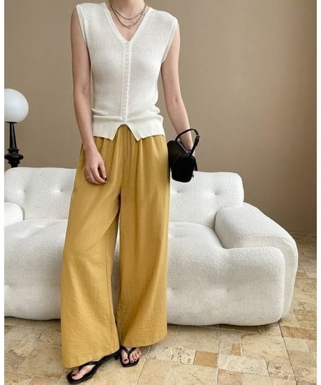 tuck wide pants / 4color　hm2368