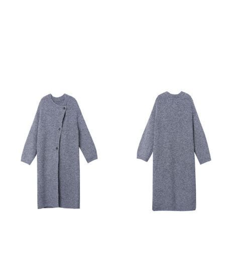 asymmetric long cardigan / 2color　hm2793