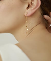 petit heart chain pierce　hm2032