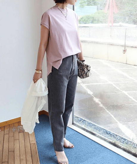curved cotton top / 7color　hm2957