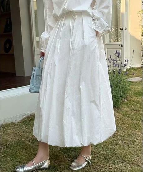 volume cotton skirt / 5color　hm2334
