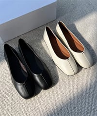 metal bar flat shoes / 2color　hm1539