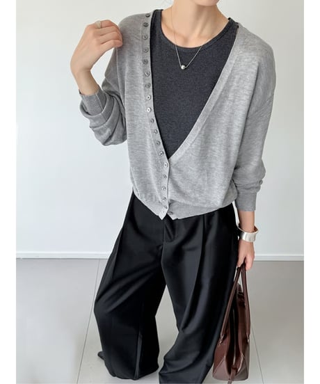 knit cardigan＆camisole / 3color　hm2561