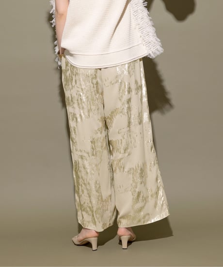metallic wide pants / 2color　hm1595