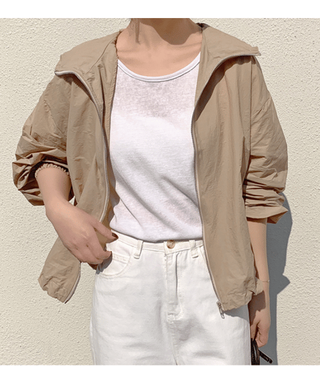 light zip blouson / 3color　hm2845