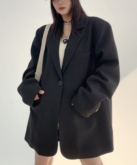 oversize tailored jacket / 2color　hm1951