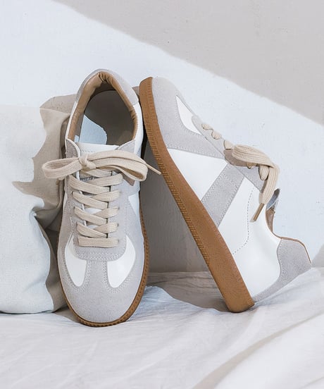 natural bicolor sneakers　hm1738