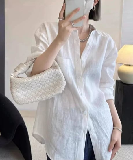 luxe long-sleeve shirt / 2color　hm2485