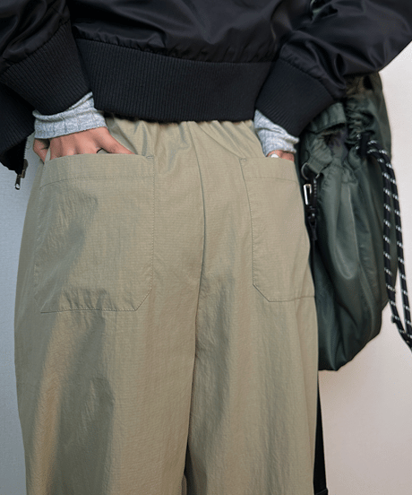lace stitch casual pants / 2color　hm1691