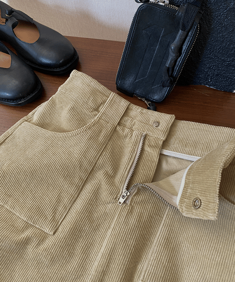 elegant corduroy skirt / 2color　hm1688