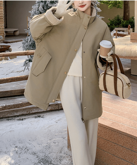 stand collar coat / 2color　hm2710