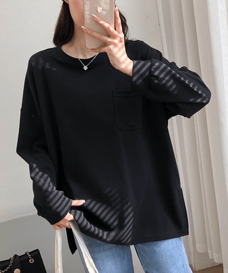 pocket long t-shirt / 3color　hm1425