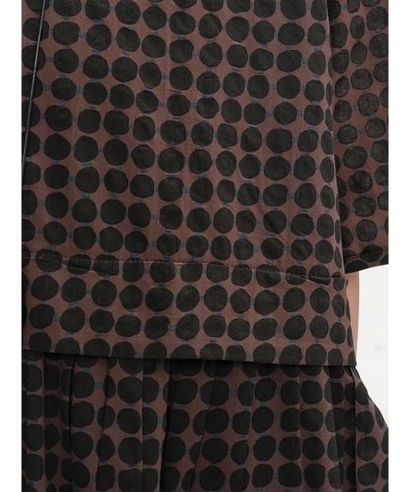 check gathered dress　hm2294