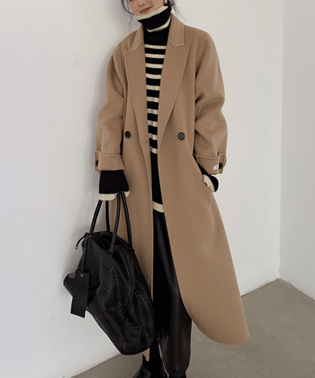 loose silhouette coat / 3color　hm1802
