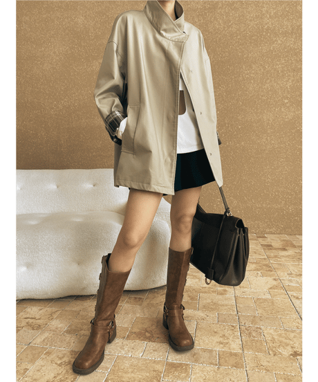 british style coat　hm2548