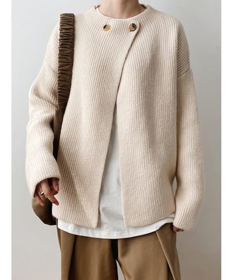 2button knit cardigan / 3color　hm1722