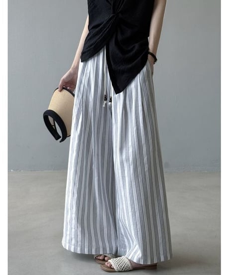 stripe wide pants / 3color　hm2310