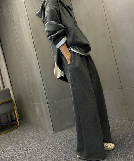 wide pants two-piece / 2color　hm1006