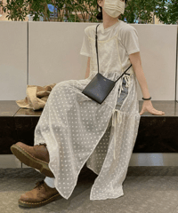 sheer ribbon dress　hm2862