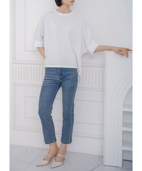 side slit tee / 8color　hm2963